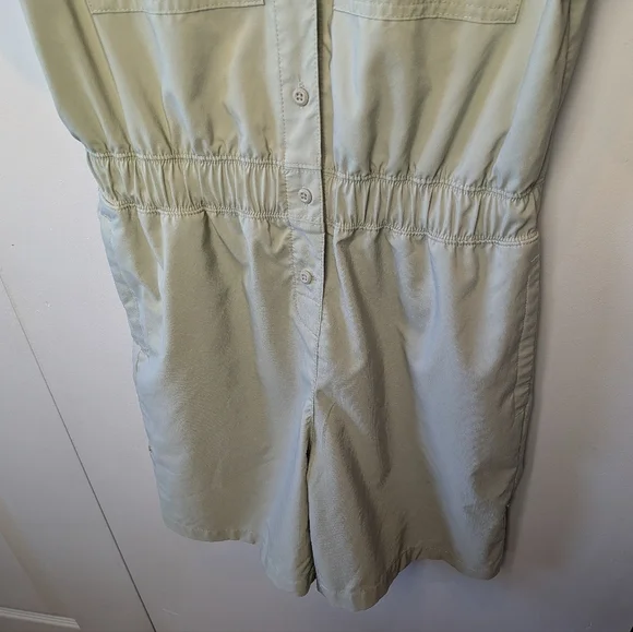 COLUMBIA Women Romper Light Green With Pockets Size Small recycled materials - Picture 4 of 13